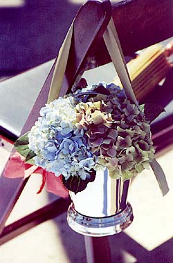 Silver Ice Bucket Arrangement